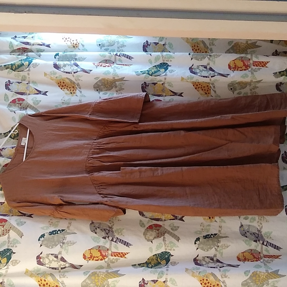 NWOT The Simple Folk Cotton Gauze Dress Cinnamon M